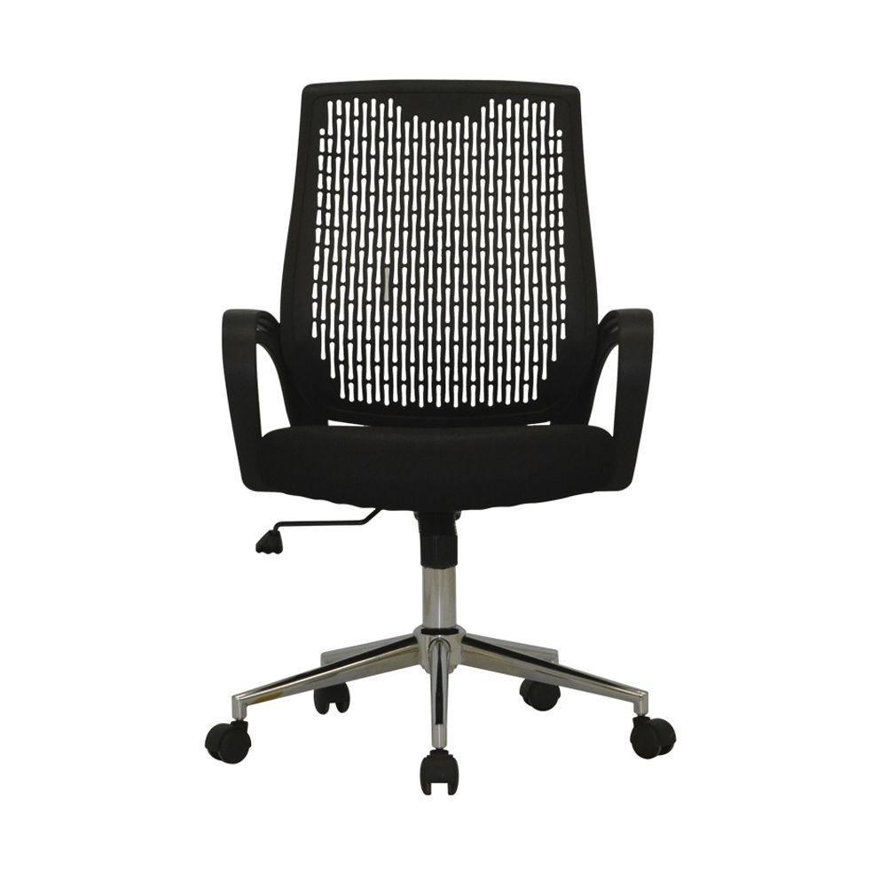 Cadeira De Escritório Office Kevin Giratória Com Ajuste De Altura E Tela Mesh Preto G56 - Gran Belo - 2