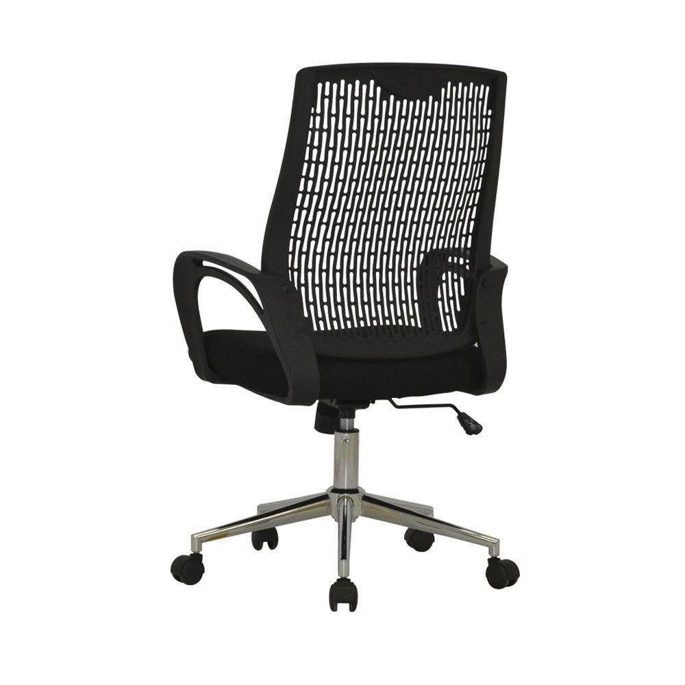 Cadeira De Escritório Office Kevin Giratória Com Ajuste De Altura E Tela Mesh Preto G56 - Gran Belo - 7