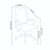 Cadeira De Escritório Office Kevin Giratória Com Ajuste De Altura E Tela Mesh Preto G56 - Gran Belo - 5
