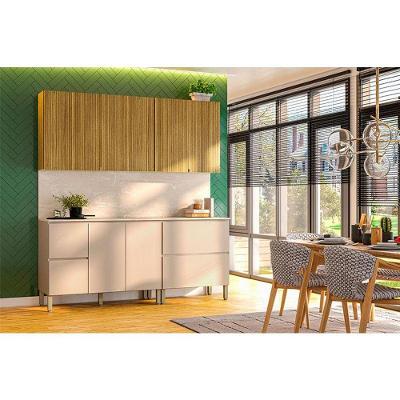 Cozinha Modulada Ambiente Art 6 Peças Freijó Vanilla Riscatto - Kits Paraná