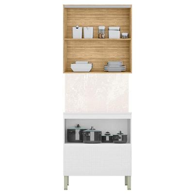 Cozinha Modulada Art 2 Peças 80cm Freijó ártico Soft - Kits Paraná