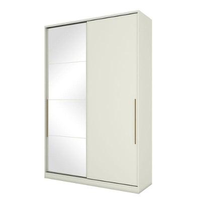 Guarda Roupa Solteiro New Predileto 2 Portas 3 Gavetas Areia HP com Espelho
