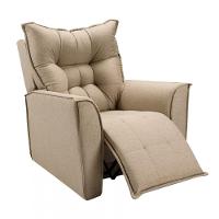 Poltrona Do Papai Reclinável King Linho Shop Das Cabeceiras Capuccino - 2