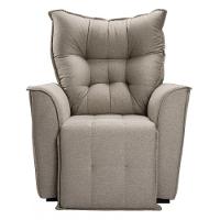 Poltrona Do Papai Reclinável King Linho Shop Das Cabeceiras Carvalho - 1