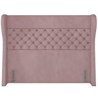 Cabeceira Cama Box King 195 Cm P05 Madrid Veludo Rosê - Lyam Decor