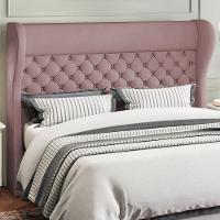 Cabeceira Cama Box King 195 Cm P05 Madrid Veludo Rosê - Lyam Decor - 5