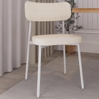 Kit 06 Cadeiras Estofada Para Sala De Jantar Astrid Branco C01 Linho Palha - Lyam Decor - 6