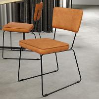 Kit 04 Cadeiras Decorativa Estofada Para Sala Base Em Aço Allana L02 Couríssimo Canela - Lyam Decor - 6