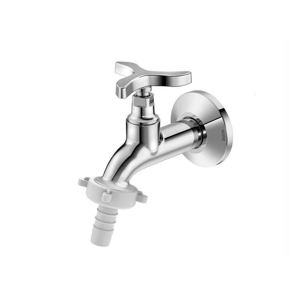 Torneira Para Tanque E Jardim Docol Nova Pertutti 903706 De Parede Cromada - 1