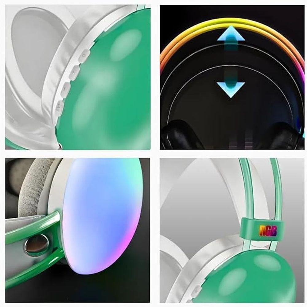 Fone De Ouvido Sem Fio Bluetooth V5.3 Com Led Verde - 3