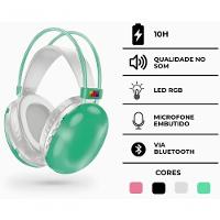 Fone De Ouvido Sem Fio Bluetooth V5.3 Com Led Verde - 6