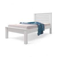 Cama Solteiro Confortável Milena Branca Com Colchão - 3