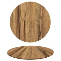 Tampo Em Mdf Oval 140x90 Cm - Nogueira Cor Marrom - 1