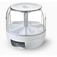 Dispenser De Alimentos E Grãos Giratório Com 6 Divisões - 1