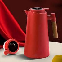 Garrafa Térmica Com Termômetro 1l Vermelho - 6