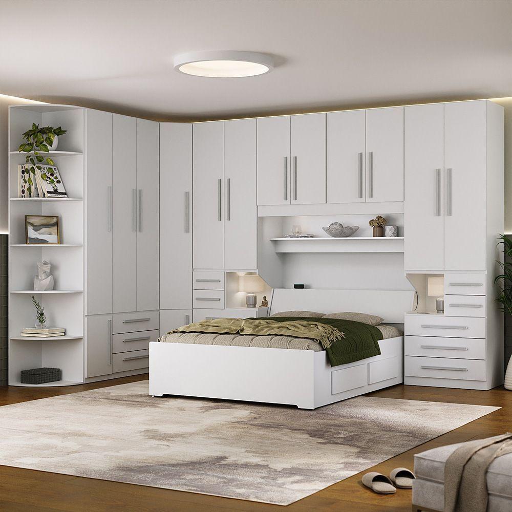 Dormitório Queen Size Completo 1222 Branco - 10