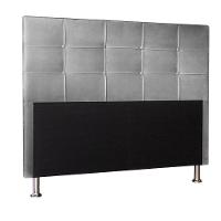 Kit Cabeceira E Calçadeira Baú Casal 1,40m Roma Suede - Pallazio Cor Cinza - 6