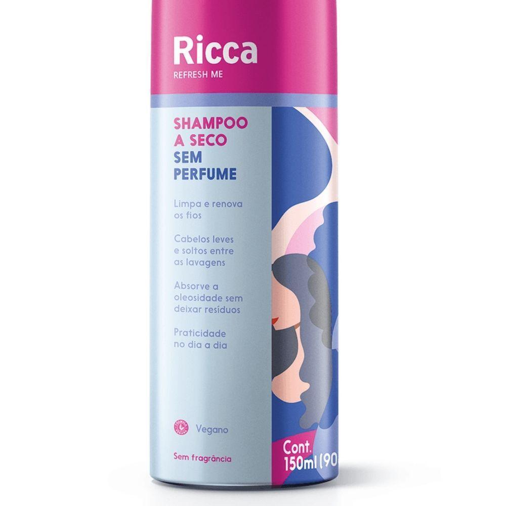 Ricca Shampoo A Seco Sem Perfume 150ml - 2