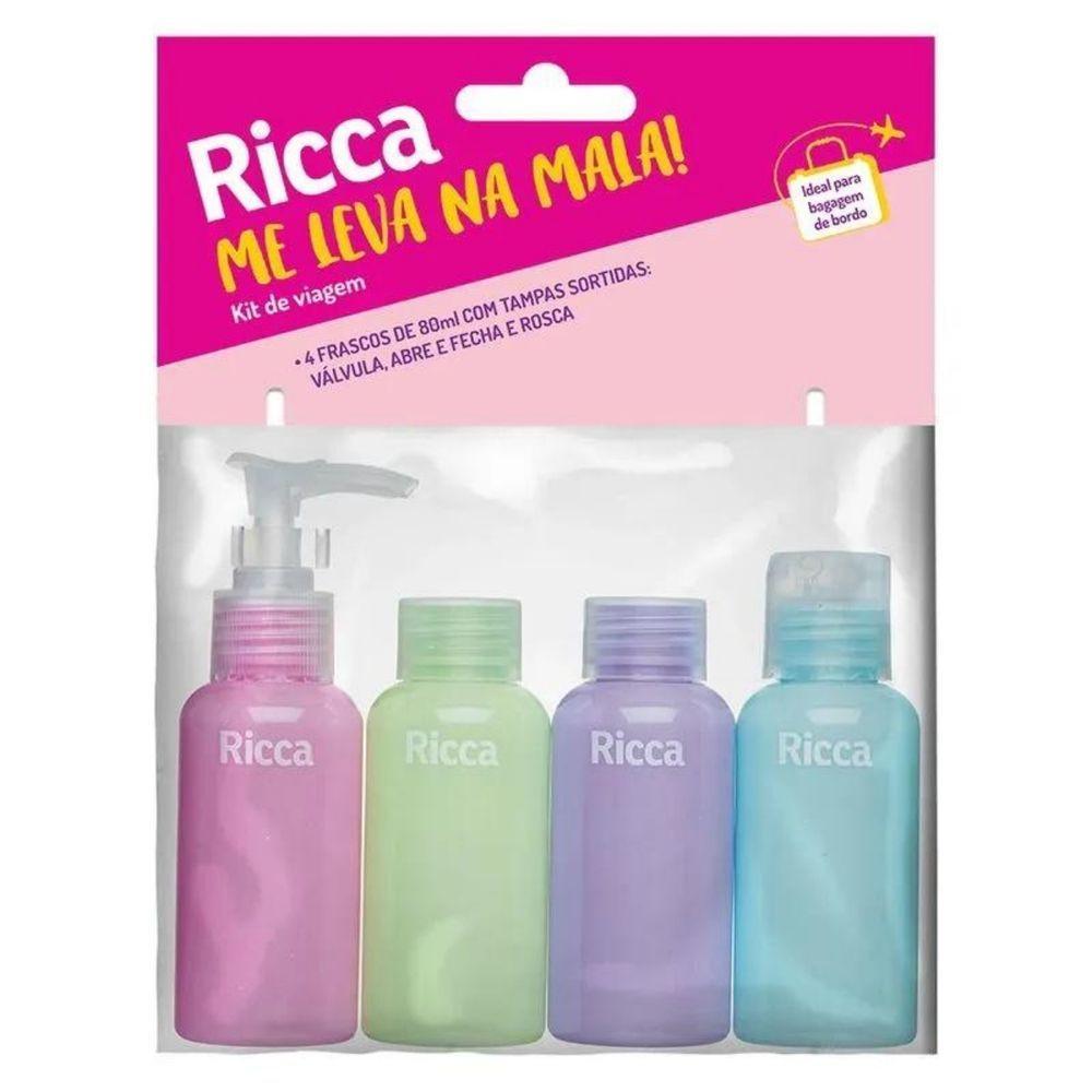 Ricca Conjunto Com 4 Frascos Para Viagem - 1