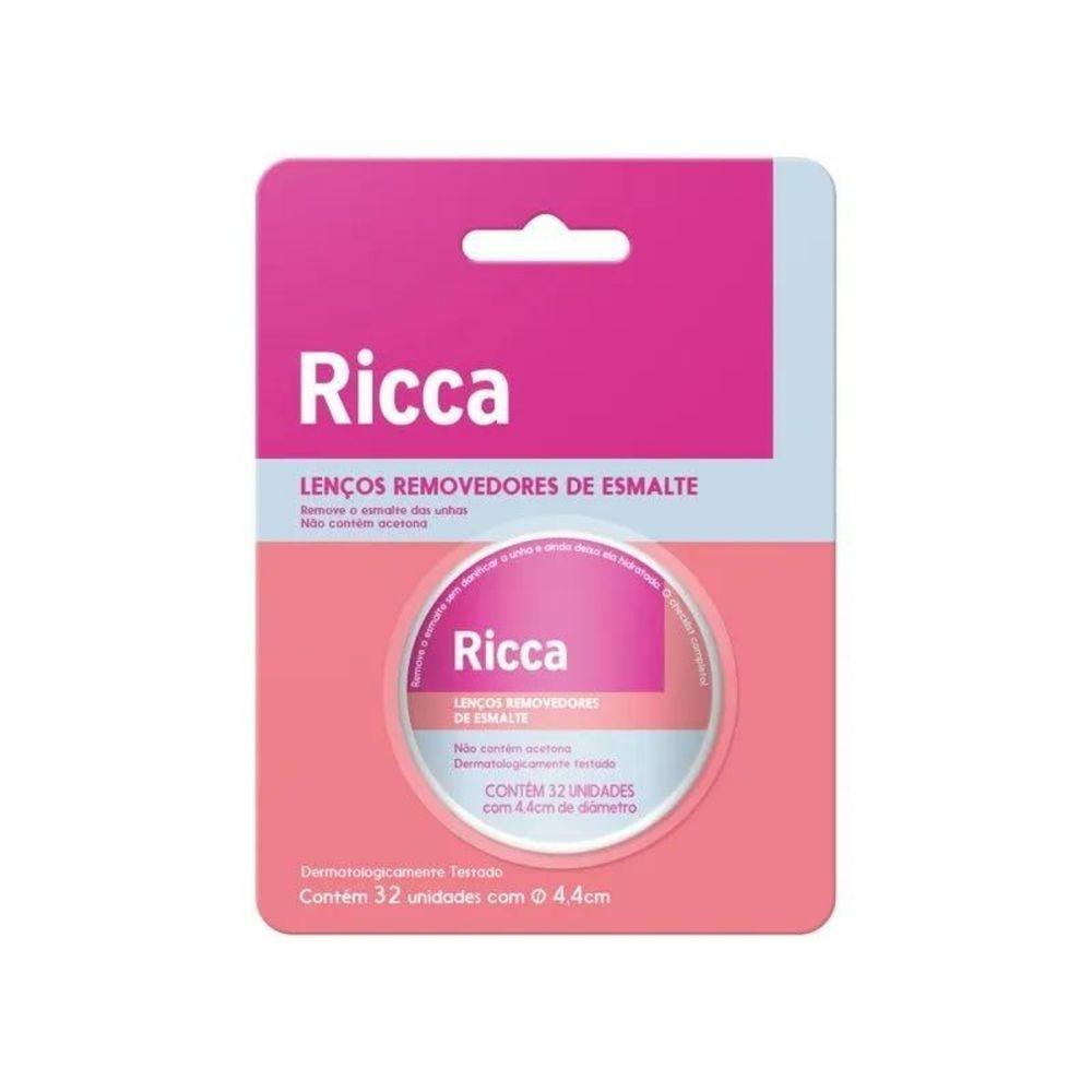 Ricca Lenço Umedecido Removedor De Esmalte 32un - 3