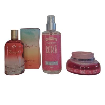 Kit L'occitane Colonia Brésil+spray Roma+geleia Hidra Romã