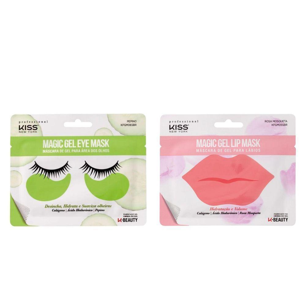 Kit Kiss Ny Máscara Magic Gel Para Olhos + Lábios - 1