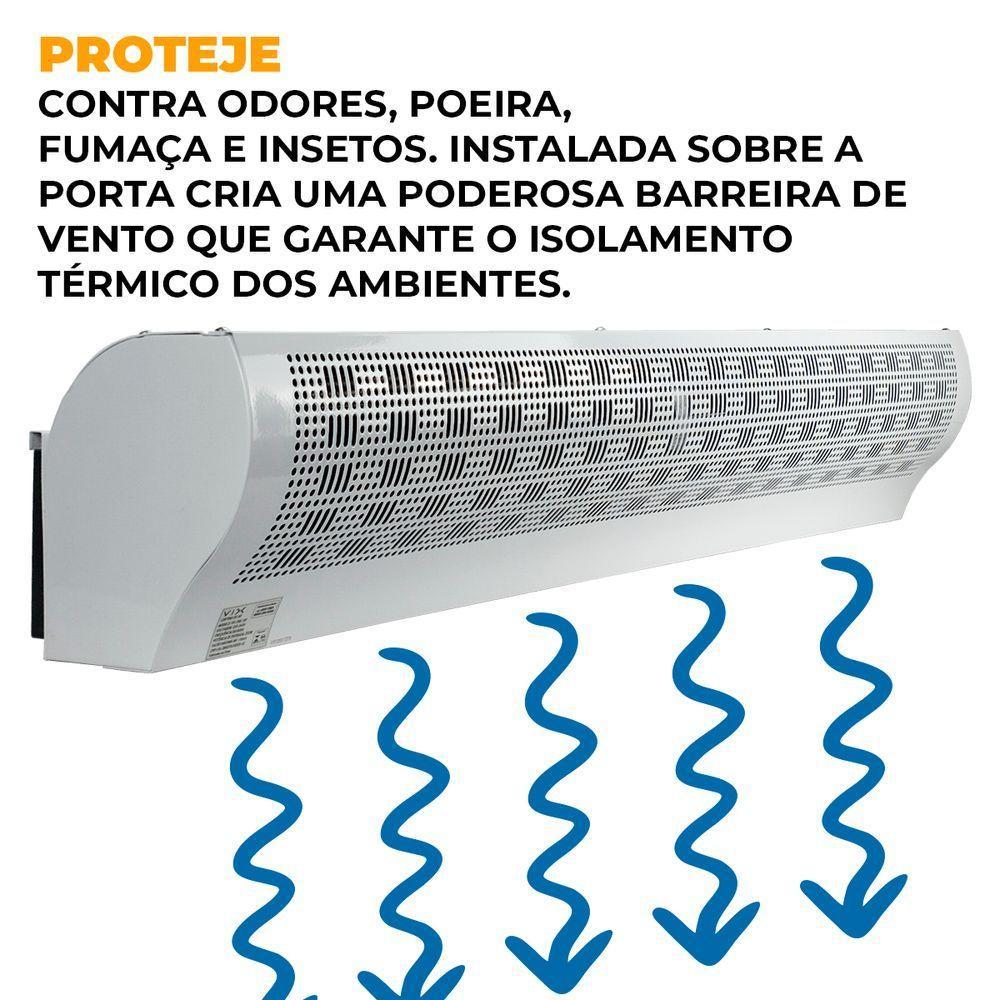 Cortina De Ar 1,20 Com Controle Remoto Vix 220v único - 6