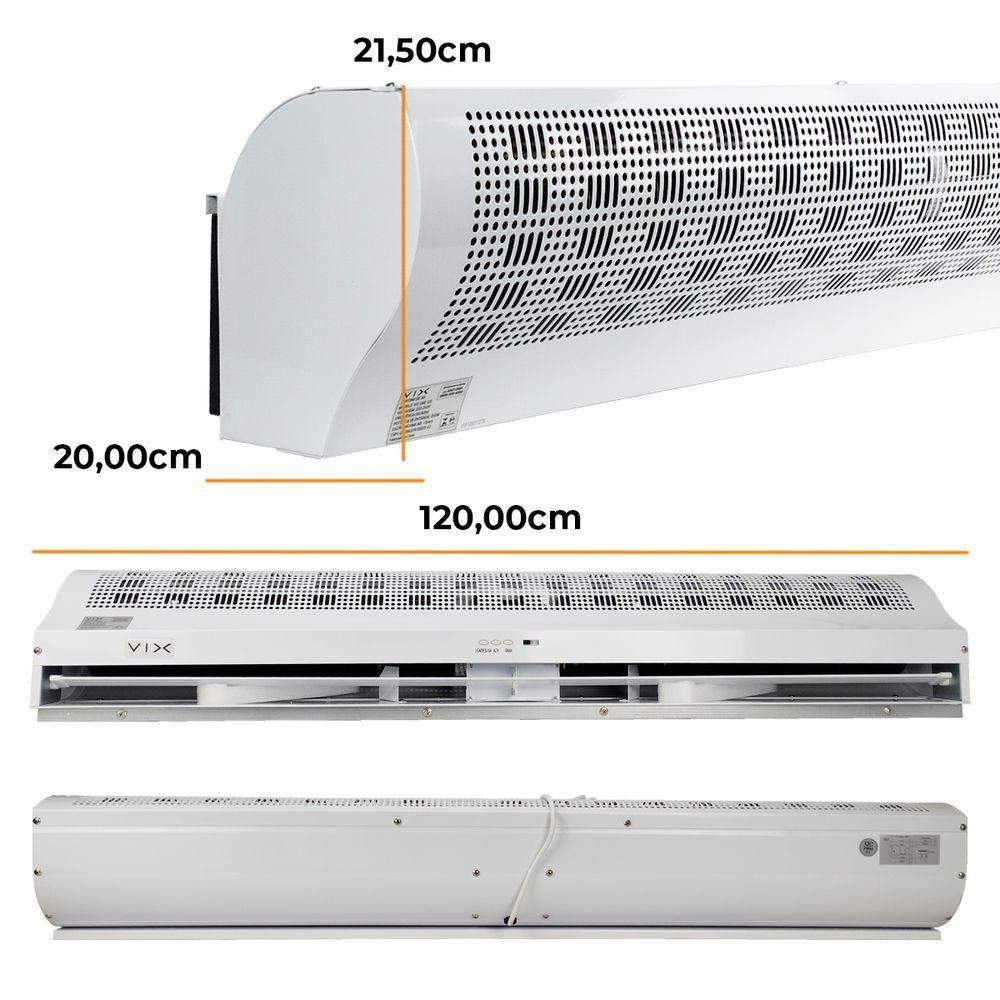 Cortina De Ar 1,20 Com Controle Remoto Vix 220v único - 7