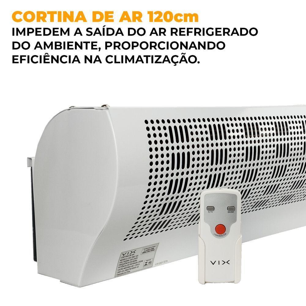 Cortina De Ar 1,20 Com Controle Remoto Vix 220v único - 8