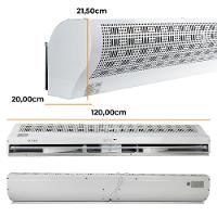 Cortina De Ar 1,20 Com Controle Remoto Vix 220v único - 7