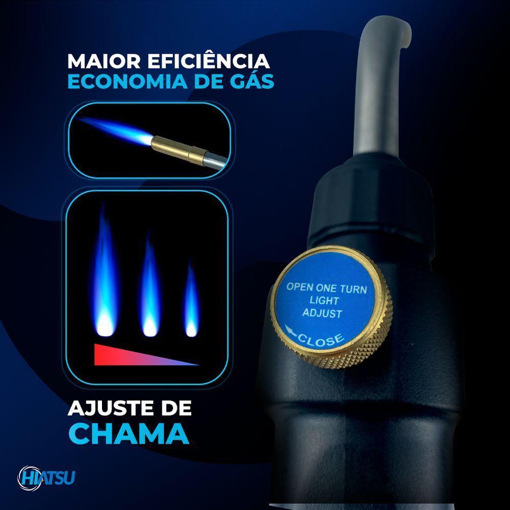 Maçarico Turbo Hand Torch Com Acendimento Automático Hiatsu Jh-6st - 5