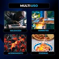 Maçarico Turbo Hand Torch Com Acendimento Automático Hiatsu Jh-6st - 2