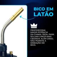 Maçarico Turbo Hand Torch Com Acendimento Automático Hiatsu Jh-6st - 3
