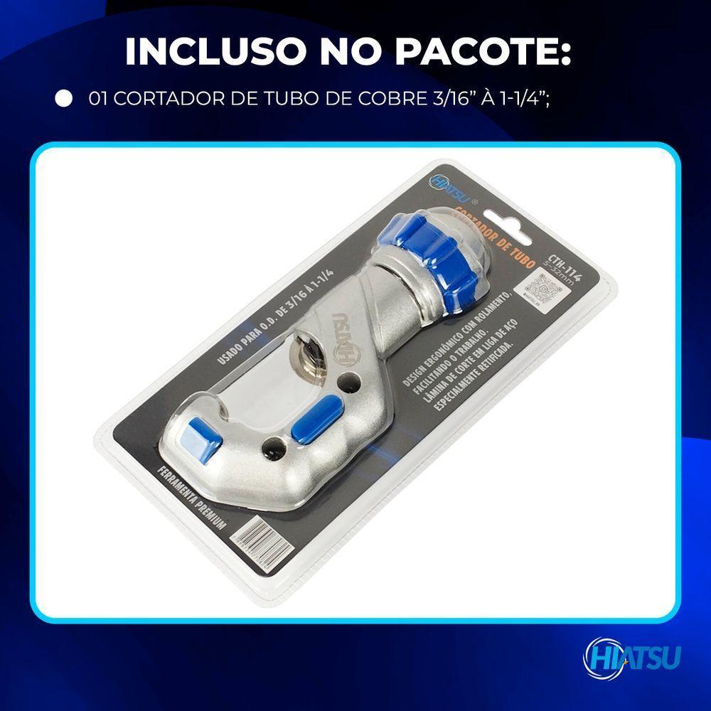 Cortador De Tubos De Cobre 3-16 A 1 1-4" Premium Hiatsu único - 3