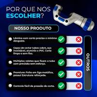 Cortador De Tubos De Cobre 3-16 A 1 1-4" Premium Hiatsu único - 9