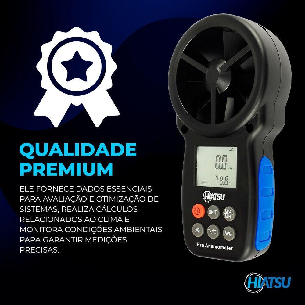 Anemômetro Digital Portátil Hbt-100 - Hiatsu único - 7