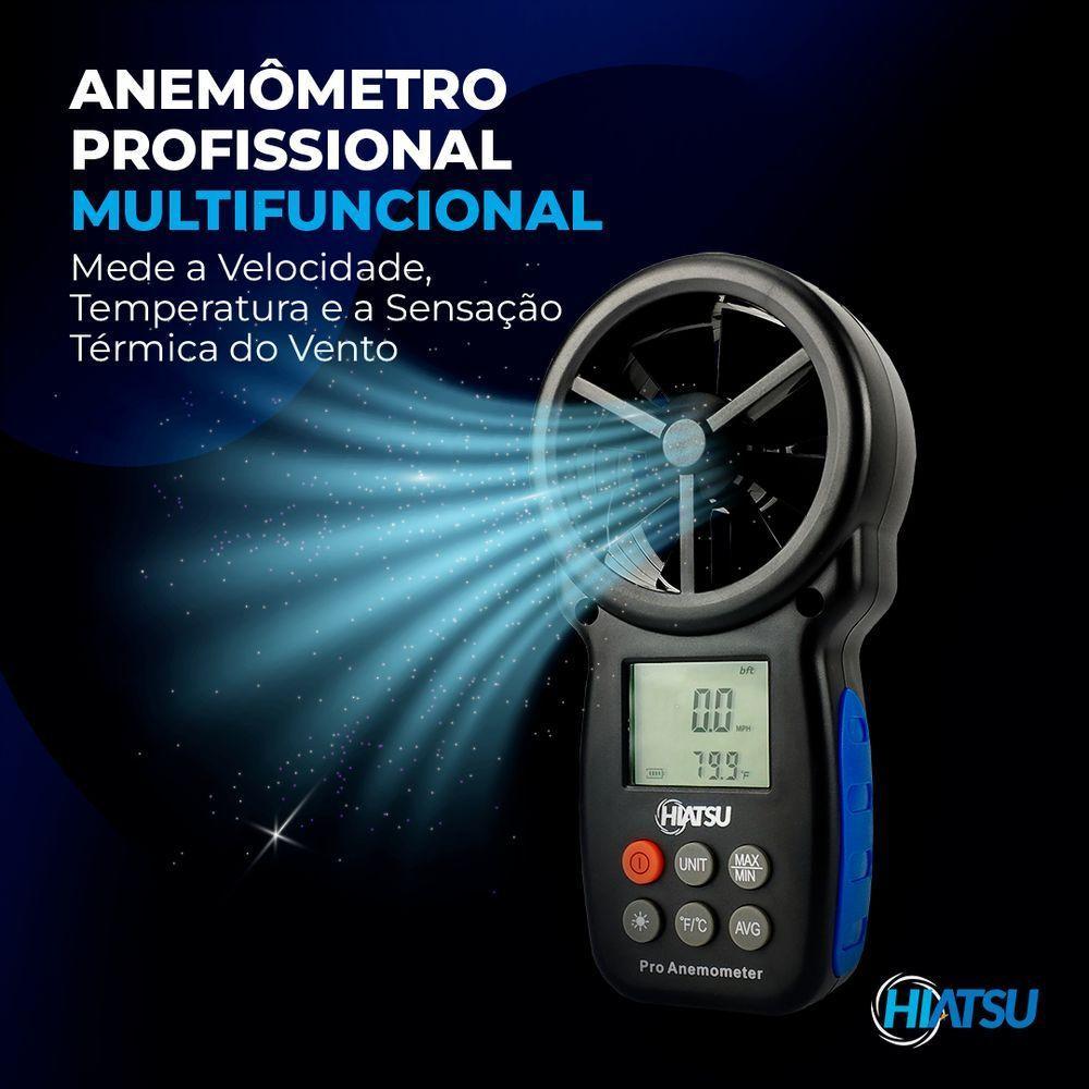 Anemômetro Digital Portátil Hbt-100 - Hiatsu único - 9