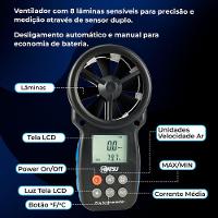 Anemômetro Digital Portátil Hbt-100 - Hiatsu único