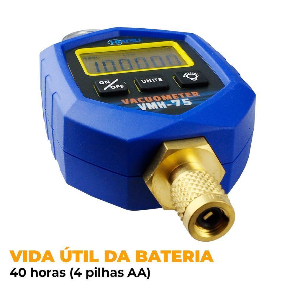 Vacuômetro Digital Hiatsu Com Maleta Vmh-75 único - 3
