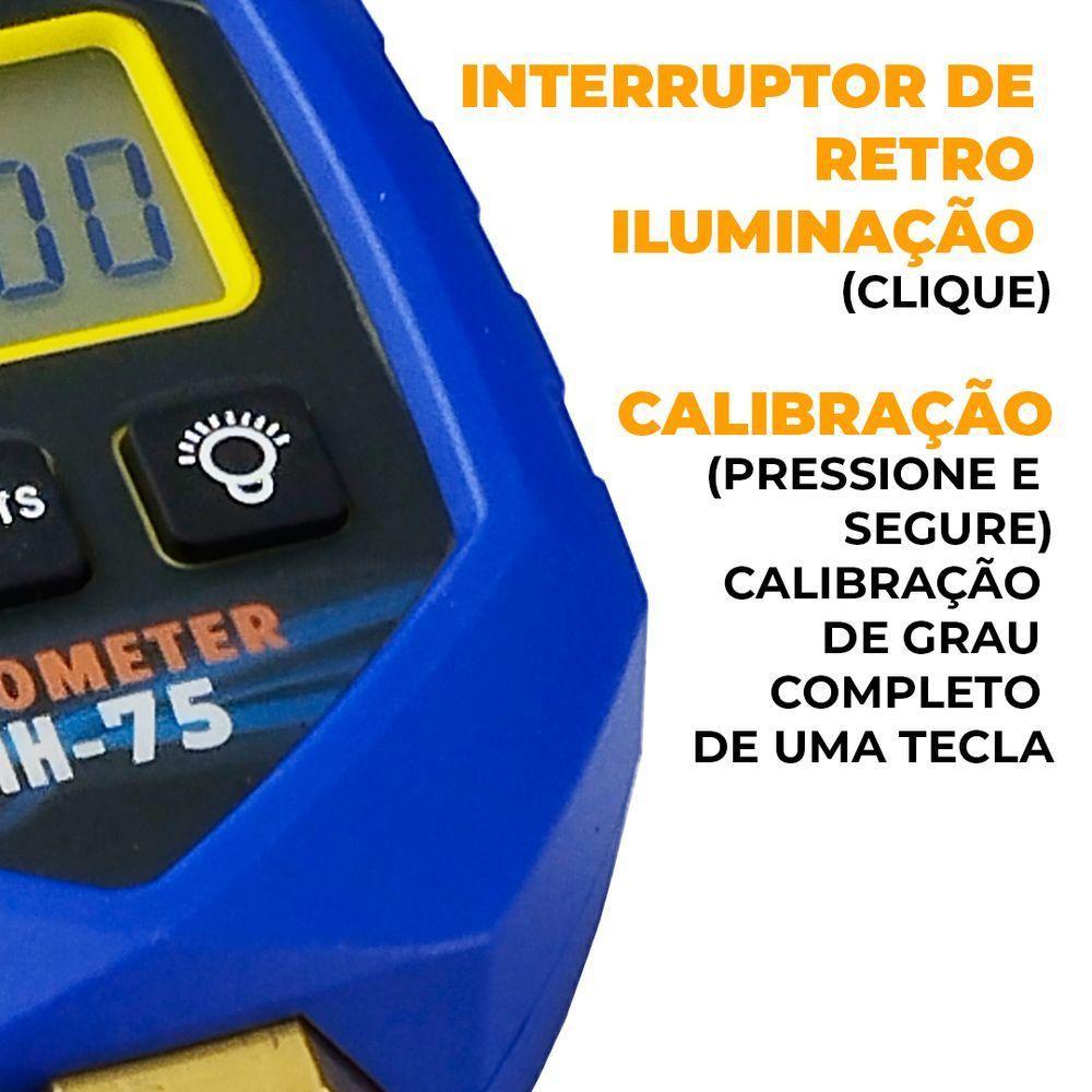 Vacuômetro Digital Hiatsu Com Maleta Vmh-75 único - 7