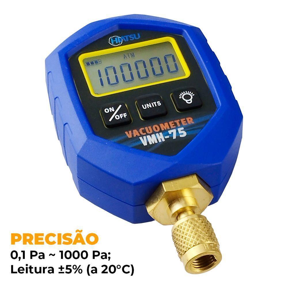 Vacuômetro Digital Hiatsu Com Maleta Vmh-75 único - 8
