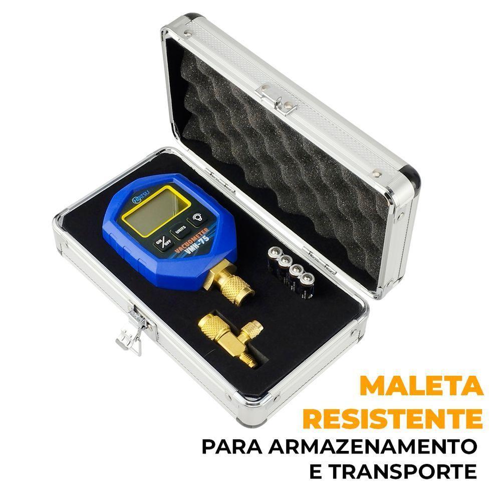 Vacuômetro Digital Hiatsu Com Maleta Vmh-75 único - 9