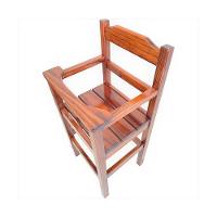 Cadeira Papinha Para Bebê Com Trava Fixa Em Madeira Maciça - Imbuia - Marrom - 3