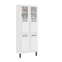 Paneleiro Itatiaia Em Aço Branco 6 Portas 2 Vidros New Premium - 1