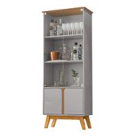 Cristaleira 2 Portas Madri Off White Com Cinamomo Bechara Off White Com Cinamomo - 1