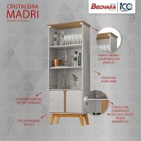 Cristaleira 2 Portas Madri Off White Com Cinamomo Bechara Off White Com Cinamomo - 2