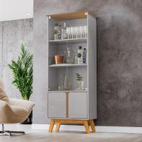 Cristaleira 2 Portas Madri Off White Com Cinamomo Bechara Off White Com Cinamomo - 5