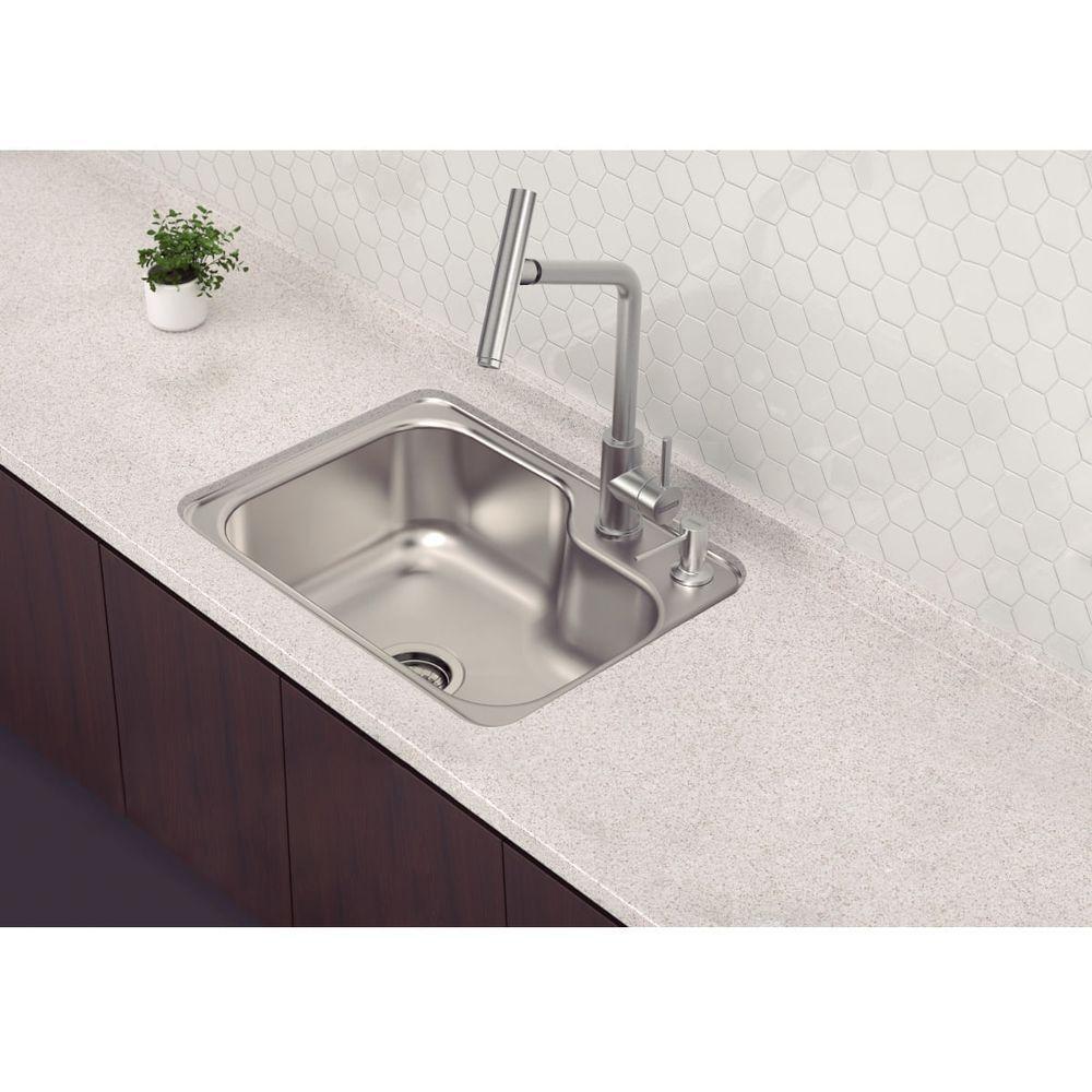 Cuba Tramontina Morgana Compact 48 Fx Aço Inox Acetinado 55x42 Cm Com Dosador De Sabão - 2