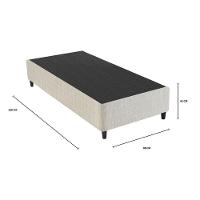 Base Box Sommier Solteiro 88x188cm Columbus Inducol Cr35245a Bege - 2