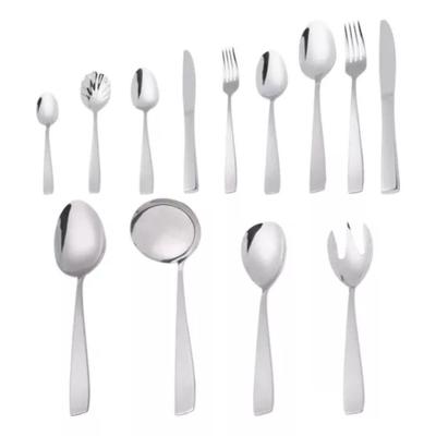 Faqueiro 101 Peças De Aço Inox Com Caixa Litografada Viena Prateado Wolff